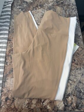 all in motion Tan and White Leggings